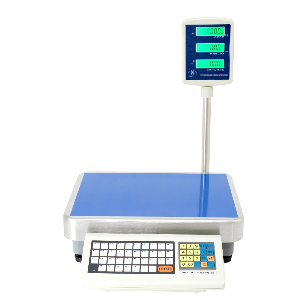 Balanza Digital comercial Excell SBLP de 60 Kilos