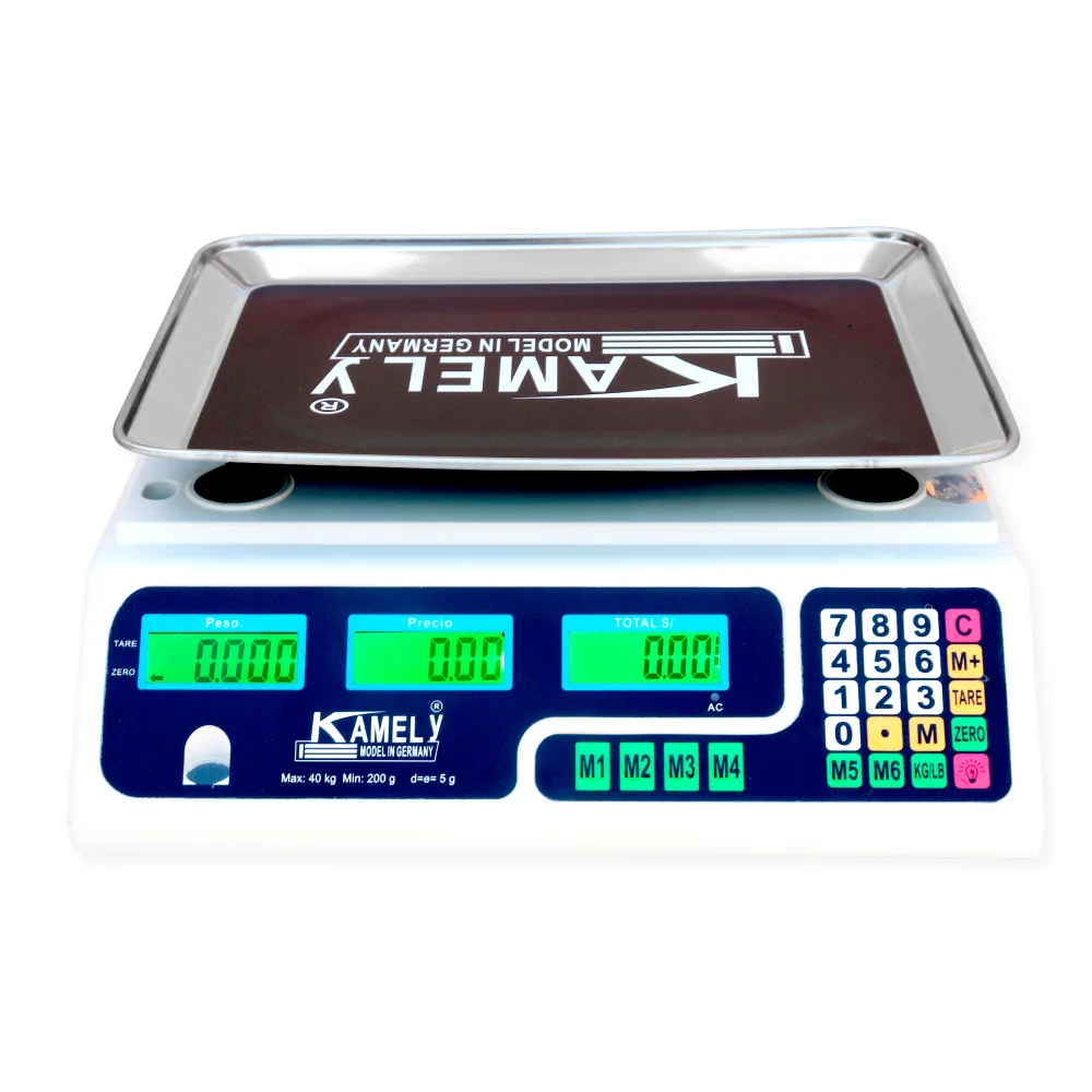 Balanza Comercial Kamely ACS de 40 Kilos