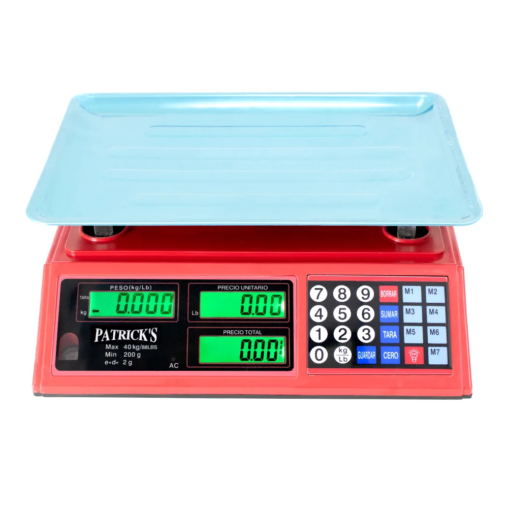 Balanza Comercial Patrick's ACS 769 T de 40 kilos
