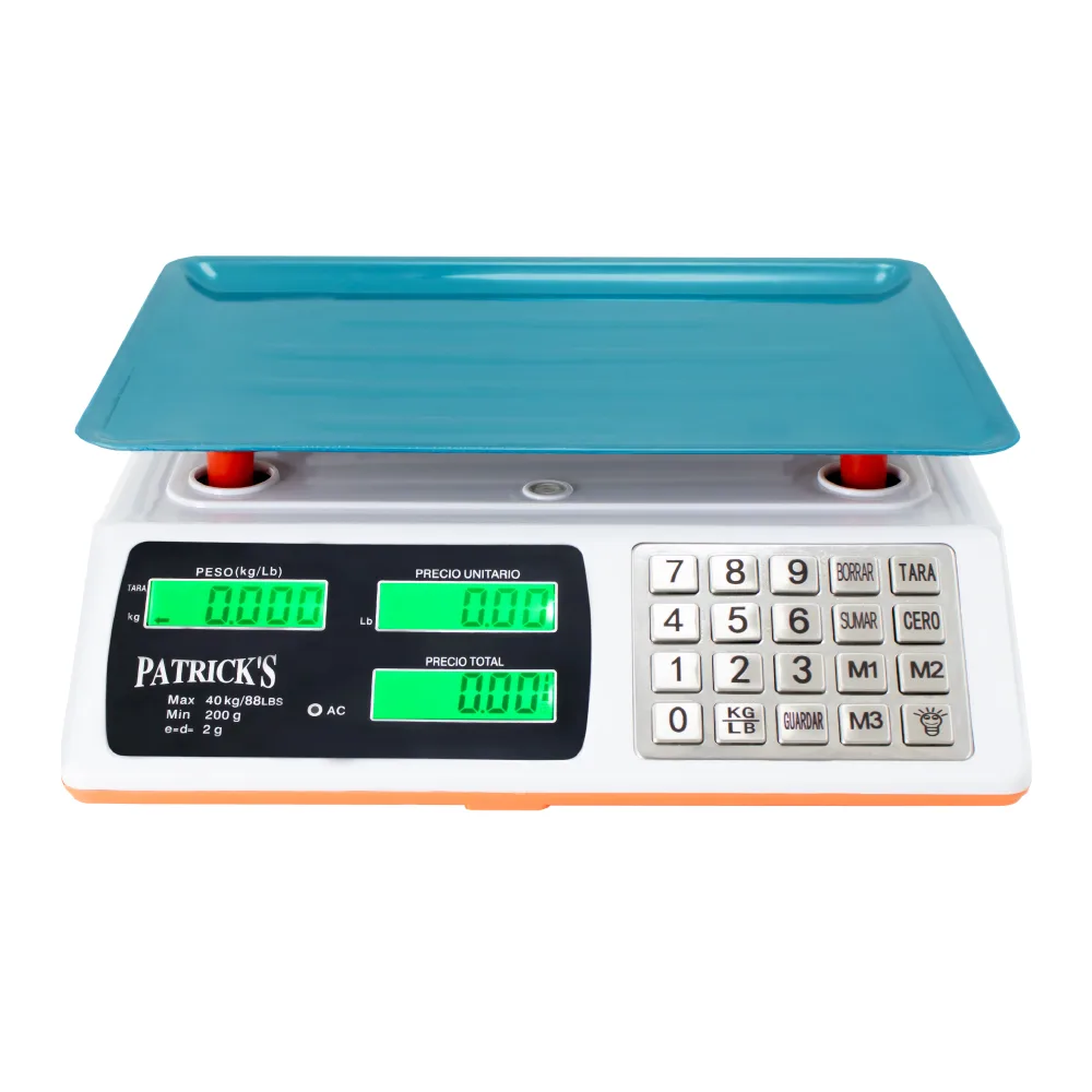 Balanza Comercial Patrick's ACS-826 BT de 40 Kilos