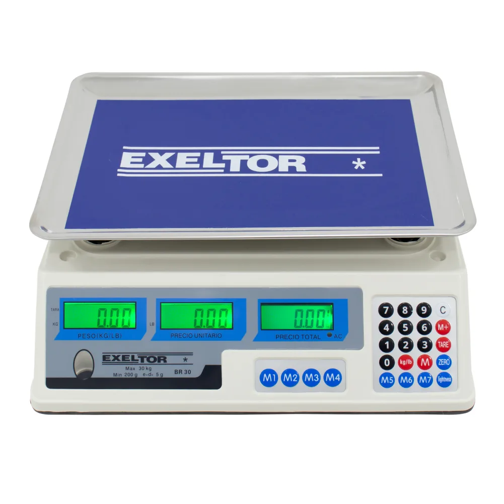 Balanza Comercial Exeltor BR30 de 30 Kilos