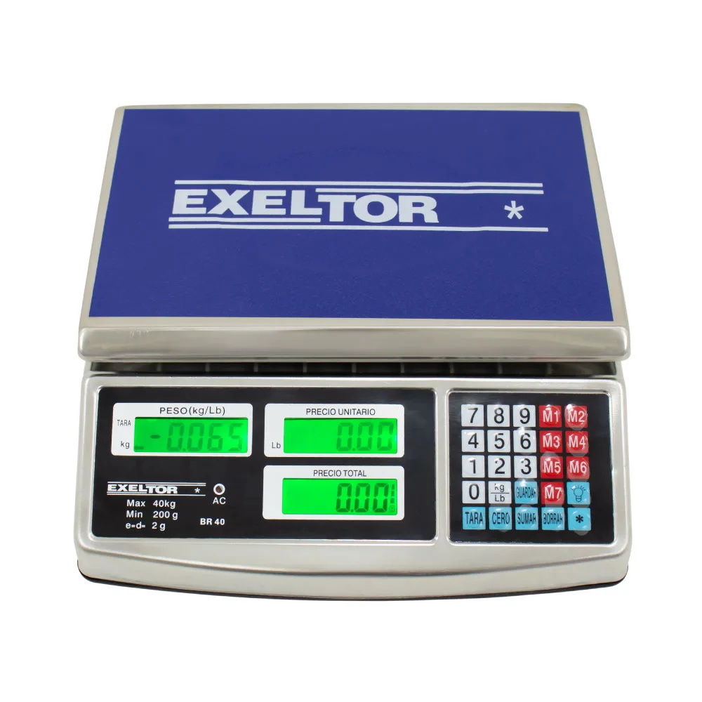 Balanza Comercial Exeltor BR40 de 40 Kilos