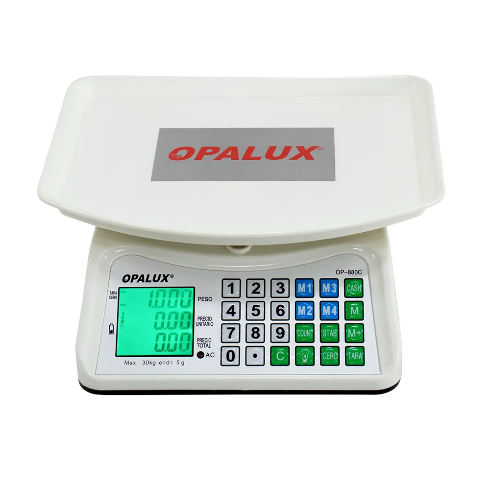 Balanza Comercial Opalux OP-880C de 30 kilos