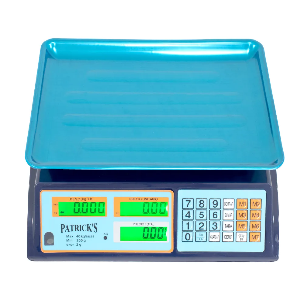 Balanzas Comercial Patrick's ACS-807 de 40 Kilos​